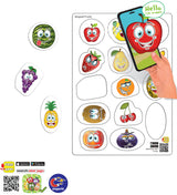 Говорещи И Разказващи На Български Магнити Плодове С Размери 11Х14 Общо 14 Ел. С Добавена Реалност 22Х16Х0.3На 16 Езика От Еva Пяна