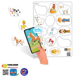 Говорещи И Разказващи На Български Магнити Животните От Фермата С Размери 11Х14 Общо 14 Ел. С Добавена Реалност 22Х16Х0.3На 16 Езика От Еva Пяна