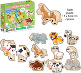 Говорещи И Разказващи На Български Пъзели Животните За Най Малките С Размери 13Х14 Общо 18 Ел. 9 Животни По 2 Ел. С Добавена Реалност 21Х26Х7 На 16 Езика От Еva Пяна