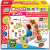 Puzzle-uri magnetice cu fructe, vorbind și povestind în bulgară, pentru cei mici, cu dimensiuni 11x14, total 36 de piese, 18 modele a câte 2 piese, cu realitate augmentată 20x17x4, în 16 limbi, din spumă EVA