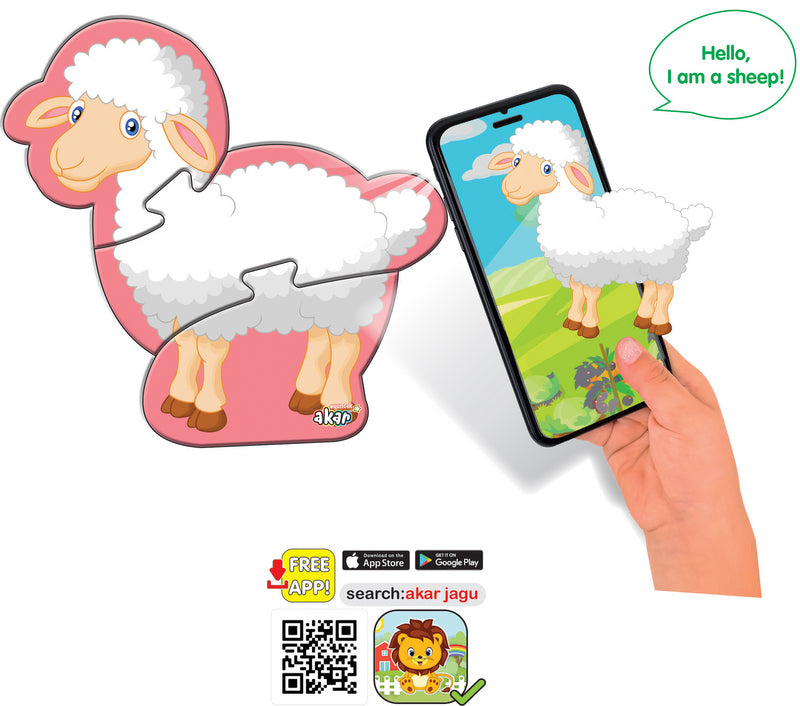 Говорещ И Разказващ На Български Пъзел Агънце 3 Ел.С Размери 16Х13С Добавена РеалностНа 16 Езика От Еva Пяна