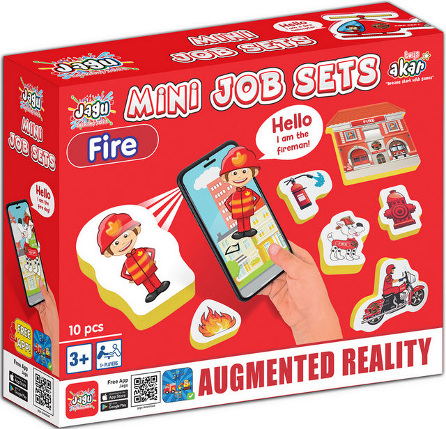 Говореща И Разказваща На Български Игра Профисии Пожарникарски Участък И Станция И ФигуркиС Добавена Реалност 26Х21Х7 На 16 Езика