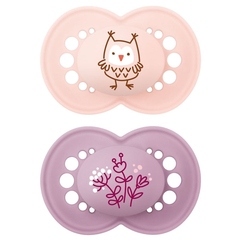 Залъгалка Nature Matt Pink 6м+ 2бр. Mam