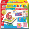 Puzzle-uri cu numere și semne matematice în limba bulgară, pentru cei mici, cu dimensiuni 10x5, total 48 de litere. 24 de numere și semne de câte 2 litere. Cu realitate augmentată 20x17x4 în 16 limbi, din spumă Eva.