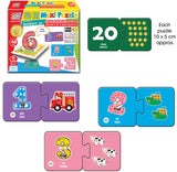 Говорещи И Разказващи На Български Пъзели Математиката Числата И Знаците И За Най Малките С Размери 10Х5 Общо 48 Ел. 24 Числа И Знака По 2 Ел. С Добавена Реалност 20Х17Х4 На 16 Езика От Еva Пяна