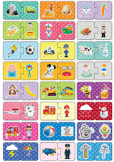 Говорещи И Разказващи На Български Пъзели Намери Подходящото И За Най Малките С Размери 10Х5 Общо 48 Ел. 24 Модела По 2 Ел. С Добавена Реалност 20Х17Х4 На 16 Езика От Еva Пяна