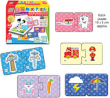 Говорещи И Разказващи На Български Пъзели Намери Подходящото И За Най Малките С Размери 10Х5 Общо 48 Ел. 24 Модела По 2 Ел. С Добавена Реалност 20Х17Х4 На 16 Езика От Еva Пяна