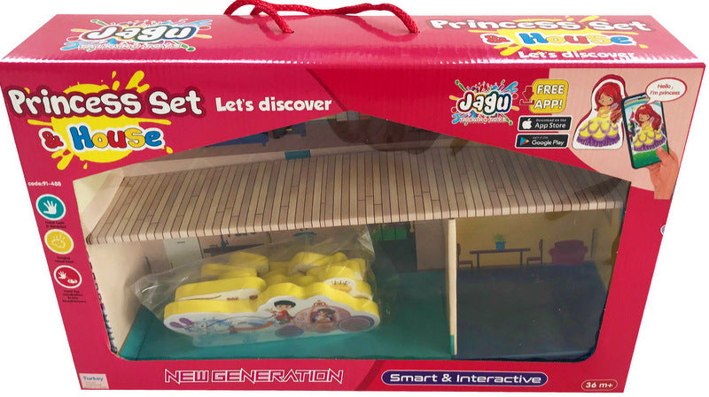 Говореща И Разказваща На Български Игра Замъка На ПринцесатаИ ФигуркиС Добавена Реалност 41Х26Х10 На 16 Езика