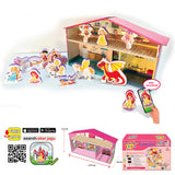 Говореща И Разказваща На Български Игра Замъка На ПринцесатаИ ФигуркиС Добавена Реалност 41Х26Х10 На 16 Езика