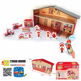 Говореща И Разказваща На Български Игра Профисии Пожарникарски Участък И Станция И ФигуркиС Добавена Реалност 41Х26Х10 На 16 Езика