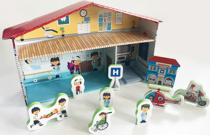 Говореща И Разказваща На Български Игра Професии БолницаИ ФигуркиС Добавена Реалност 41Х26Х10 На 16 Езика