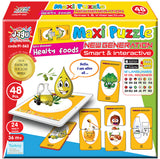 Говорещи И Разказващи На Български Пъзели Здравословни Храни И За Най Малките С Размери 10Х5 Общо 48 Ел. 24 Модела По 2 Ел. С Добавена Реалност 20Х17Х4 На 16 Езика От Еva Пяна