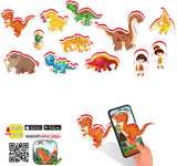 Говорещи И Разказващи На Български Магнитна Игра Динозаврите С Размери Около 10Х5 Общо 12 Ел.С Добавена Реалност 20Х17Х4 На 16 Езика От Еva Пяна