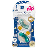 91010 Залъгалка Cherry Night Сив,Тюркоаз 0-6M --- BebeMama