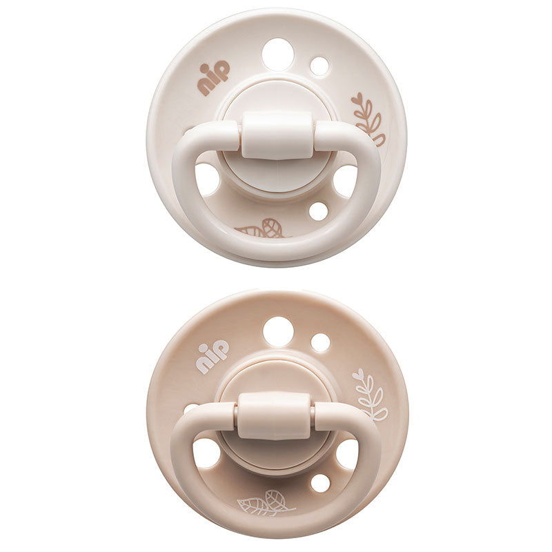 91012 Залъгалка Кремав,Бежов Green Каучук 0-6M --- BebeMama