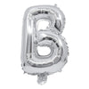 Balon folie litera B argintiu
