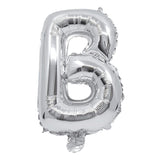 Balon folie litera B argintiu