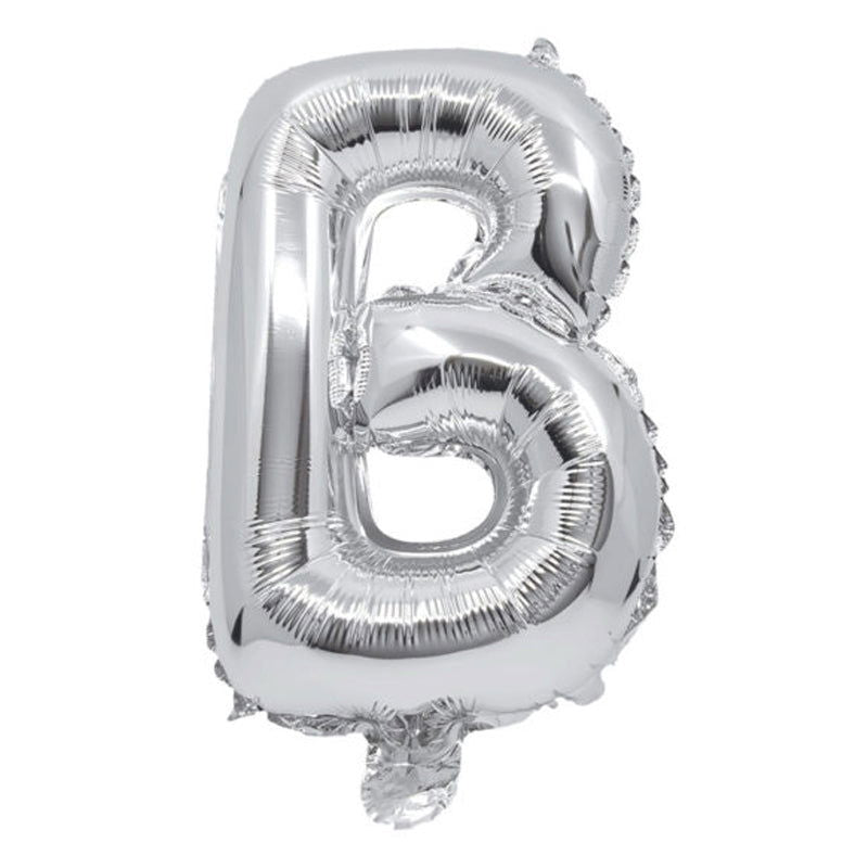 91251 Балон Фолио Буква B Сребърен --- BebeMama