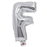 Balon folie litera F argintiu