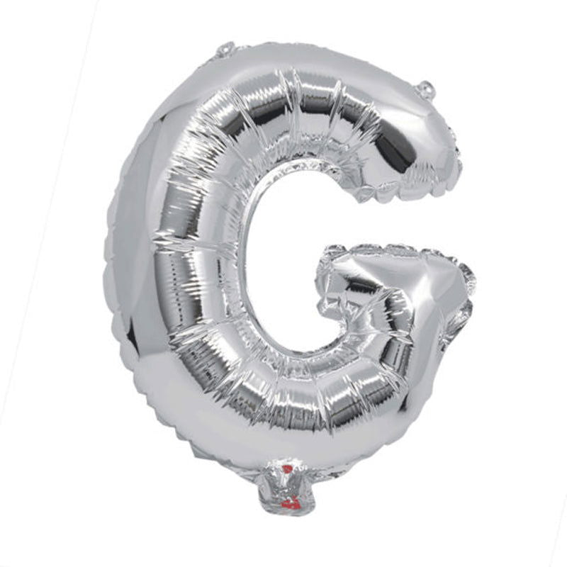 91256 Балон Фолио Буква G Сребърен --- BebeMama