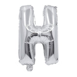 91257 Балон Фолио Буква H Сребърен --- BebeMama