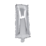 91258 Балон Фолио Буква I Сребърен --- BebeMama