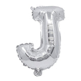 91259 Балон Фолио Буква J Сребърен --- BebeMama