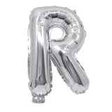 Balon folie litera R argintiu