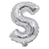 91268 Балон Фолио Буква S Сребърен --- BebeMama