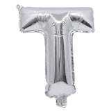 91269 Балон Фолио Буква T Сребърен --- BebeMama