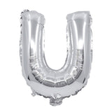 91270 Балон Фолио Буква U Сребърен --- BebeMama