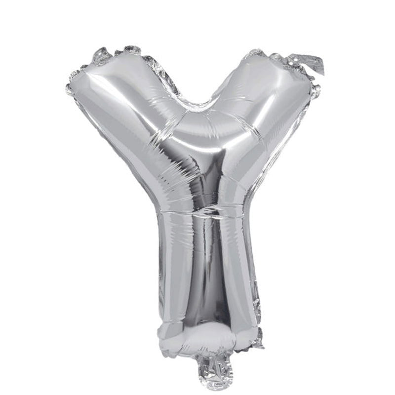 91274 Балон Фолио Буква Y Сребърен --- BebeMama