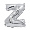 Balon folie litera Z argintiu