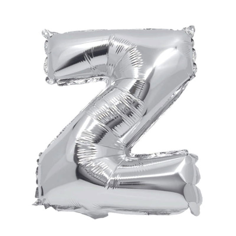 91275 Балон Фолио Буква Z Сребърен --- BebeMama