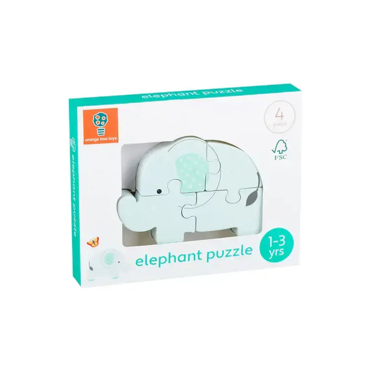 Puzzle din lemn Elefant (Fsc®)
