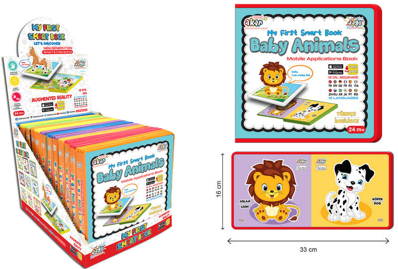 Говореща И Разказваща На Български Бебешка Книжка За Животните С Размери 16Х17С 8 Животни С Добавена РеалностНа 16 Езика От Еva Пяна