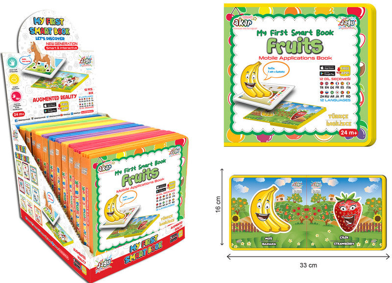 Говореща И Разказваща На Български Бебешка Книжка За Плодчетата С Размери 16Х17С 8 Модела С Добавена РеалностНа 16 Езика От Еva Пяна