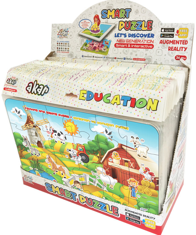 Говорещ И Разказващ На Български Пъзел Ферма 24 Ел.С Размери 32Х22С Добавена РеалностНа 16 Езика От Еva Пяна