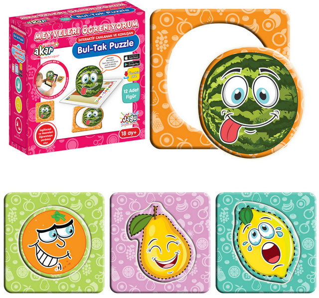 Говорещи И Разказващи На Български Пъзел Сортер Намери Съвпадението Плодове 24 Ел. 12 МоделаС Размери 12Х12С Добавена РеалностНа 16 Езика От Еva Пяна 12Х5Х12