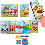 Говорещ И Разказващ На Български Пъзел Полицейска Кола 6 Ел. С Размери 16Х12С Добавена РеалностНа 16 Езика От Еva Пяна