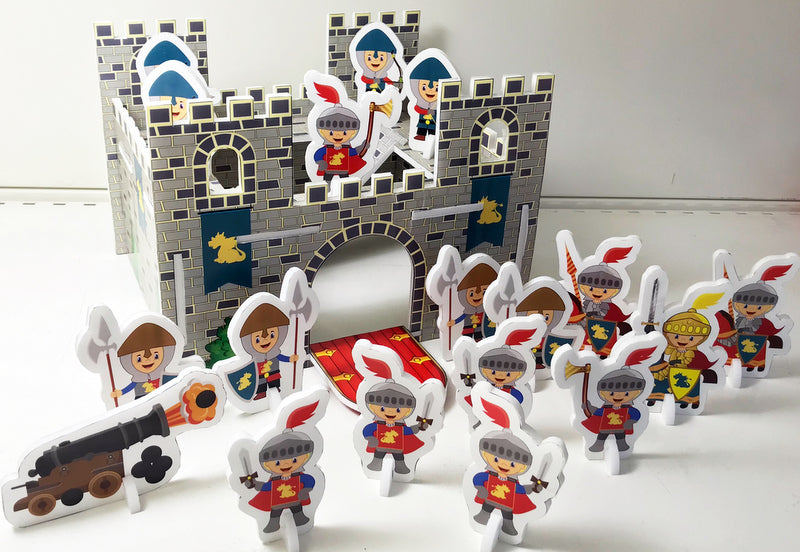 Пъзел 3Д Крепост С Войници 22 Ел.Опаковка 26X7X21Cм