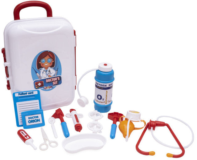 Valiză de prim ajutor cu mâner detașabil pe roți 35x25x15