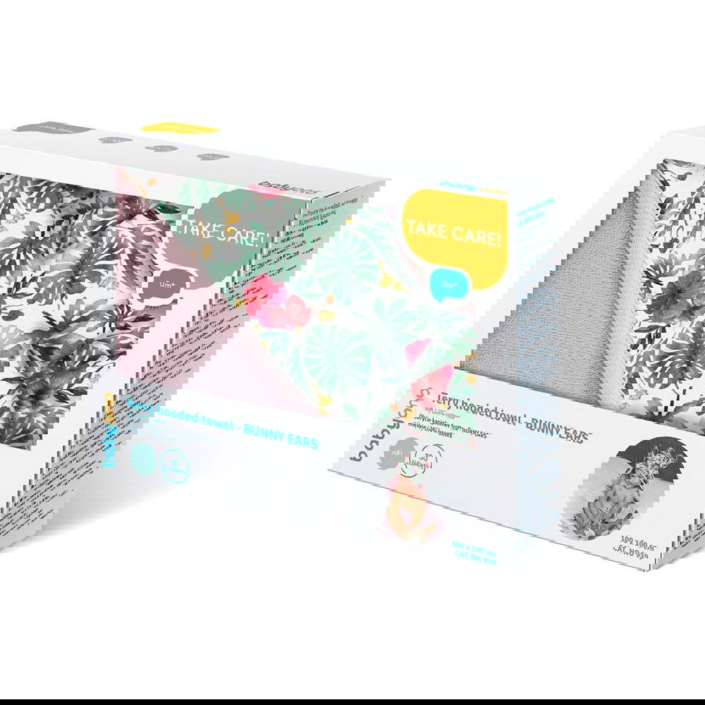 939 Хавлия Bunny Ears Розова 100 Х 100 --- BebeMama