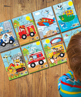 Говорещи И Разказващи На Български Пъзели Транспортни Средства За Най Малките 6 Ел. С Размери 13Х55 Общо 48 Ел. 8 МоделаС Добавена Реалност 26Х21Х7 На 16 Езика От Еva Пяна