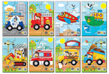 Говорещи И Разказващи На Български Пъзели Транспортни Средства За Най Малките 6 Ел. С Размери 13Х55 Общо 48 Ел. 8 МоделаС Добавена Реалност 26Х21Х7 На 16 Езика От Еva Пяна
