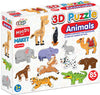 Пъзел 3Д Животни 12 Модела85 Ел.Опаковка 26X7X21Cм