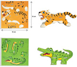 Пъзел 3Д Животни 12 Модела85 Ел.Опаковка 26X7X21Cм