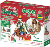 Пъзел 3ДДяда Коледа С Шейната И Коледната ЕлхаИ Поставка За Химикали 25Х19Х16 Опаковка 26Х21Х7