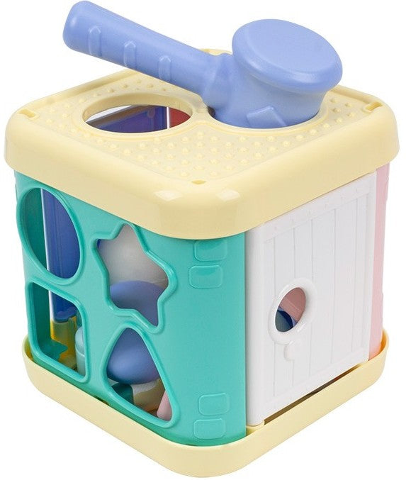 Сортер Къща С Чукче И Пастелни Цветове 19Х14Х14