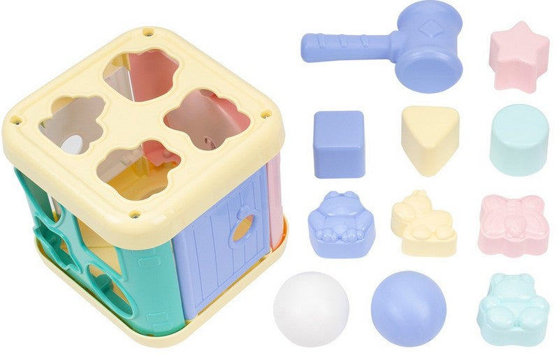 Сортер Къща С Чукче И Пастелни Цветове 19х14х14 Julia